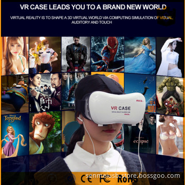 The 5th generation vr box 3d glasses with remote controller